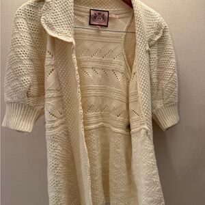 Juicy Couture Y2K puff sleeve cardigan P
